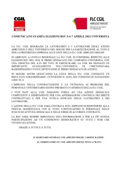 ELEZIONI RSU 2022 - Università